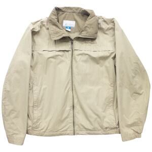Columbia Men's Light Jacket Tan Zip Up Size Large